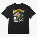 Australia World Cup 2026 Kangaroo Soccer Fan Art Oversized T-Shirt Celebrate Every Goal in FIFA World Cup 2026 Group Stage Spirit, Connected to Brazil, Portugal and Argentina, Messi, Neymar and Mbappe, Stadium Memories, Football Loyalty,