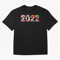 All the 32 Teams that Played in 2022 in Qatar for Football Fans Oversized T-Shirt Bring World Football Passion into Global Football Passion for FIFA World Cup 2026 Group Stage, Inspired by Mbappe, France and Portugal, Supporter Pride, Iconic