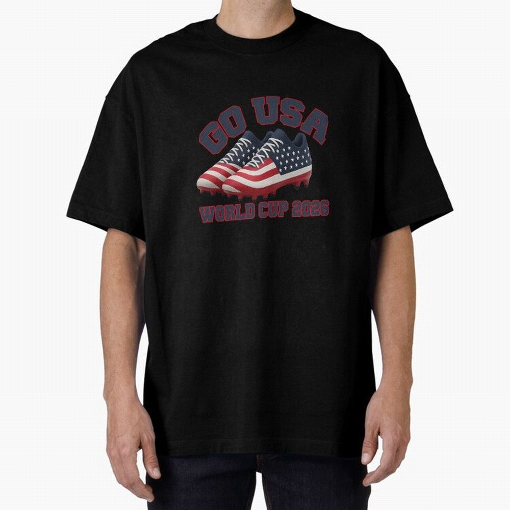 Go Usa. Usa 2026 World Cup 2026 World Cup Soccer Usa Soccer Usa Men Oversized T-Shirt Show Love for Legendary Goals in the FIFA World Cup 2026 Journey through CR7 Highlights, Brazil, Portugal and Argentina Pride, Stadium Memories, Football Loyalty,