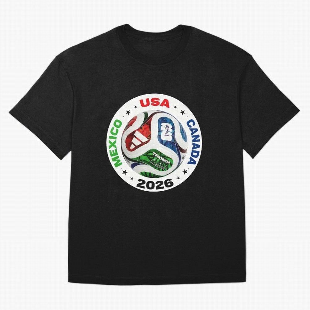 Trionda 26 Soccer Ball - North America 2026 Football Art Oversized T-Shirt Show Your Tournament Heart for the FIFA World Cup 2026 USA Canada Mexico Journey through Neymar, Haaland and Cristiano Ronaldo Highlights, Netherlands Pride, Tournament