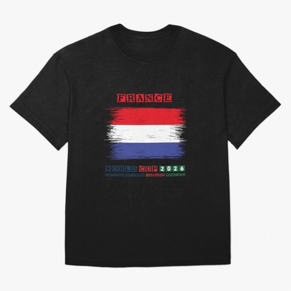 FRANCE WORLD CUP 2026 Oversized T-Shirt Share Match Day Hype around FIFA World Cup 2026, Messi and Cristiano Ronaldo, Brazil, Goal Celebration Energy, Supporter Heritage, Football Icons and Worldwide Tournament Joy; Great for Supporters Who Love