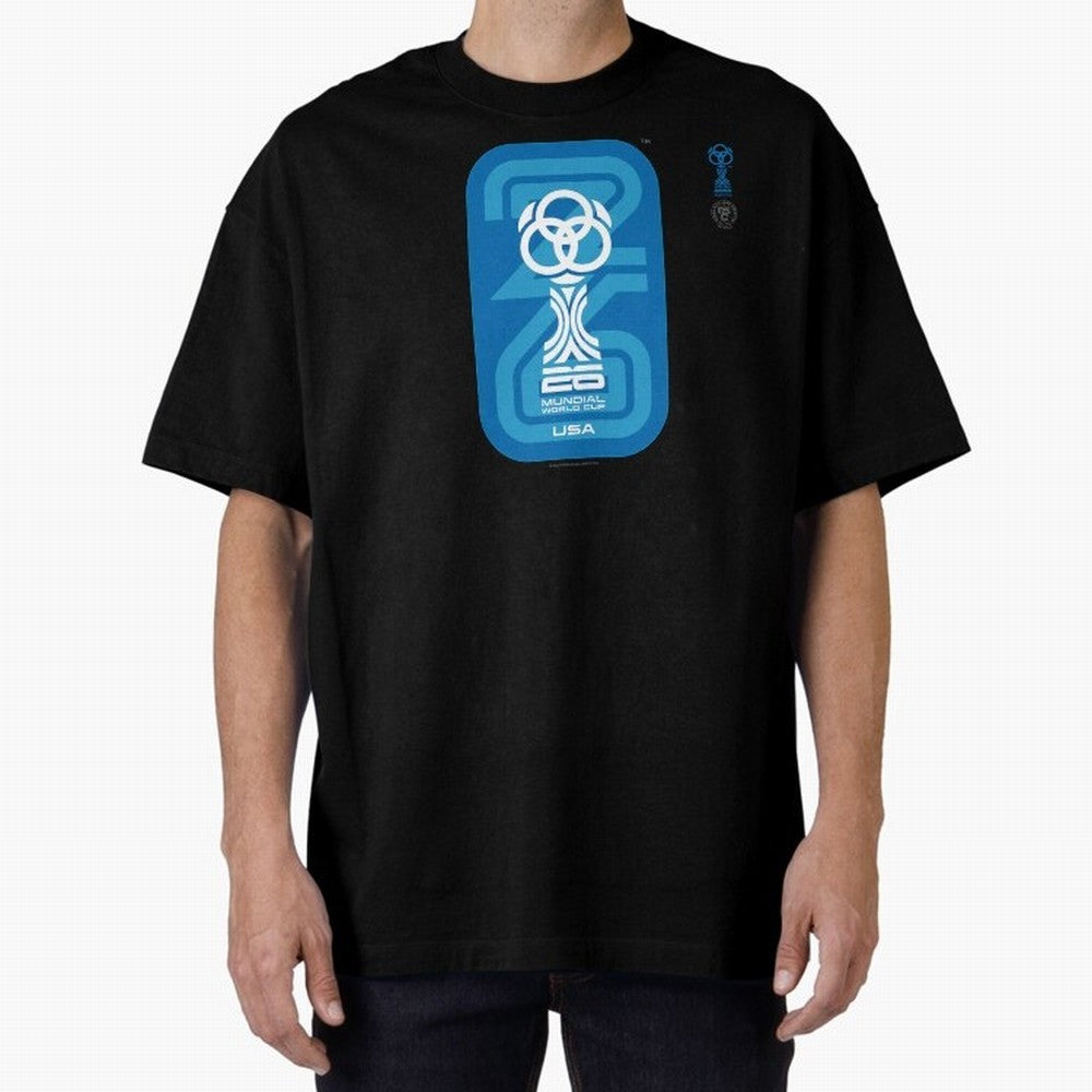 Mundial 26 USA Fan Trophy ¨C Retro Soccer World Cup Inspired Graphic ¨C Modern Football Art Design Oversized T-Shirt Follow the Road to the FIFA World Cup 2026 Group Stage Journey through Neymar Highlights, Brazil Pride, Sports Nostalgia,