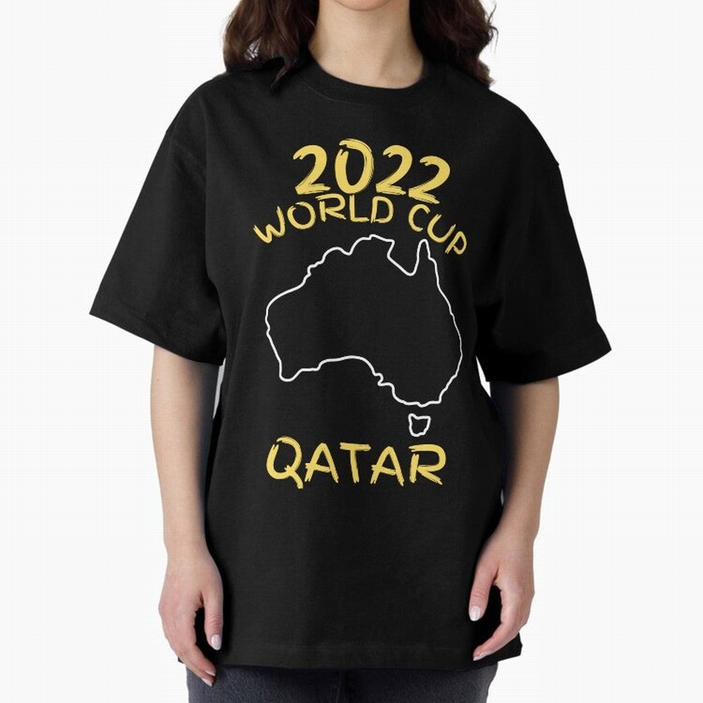 Socceroos World Cup 2022 Qatar Oversized T-Shirt Bring a Champion Mindset to FIFA World Cup 2026 USA Canada Mexico Driven by Mbappe, England, France and Netherlands Energy, Retro Football Energy, Iconic Rivalries, Trophy Chase Drama and Stadium