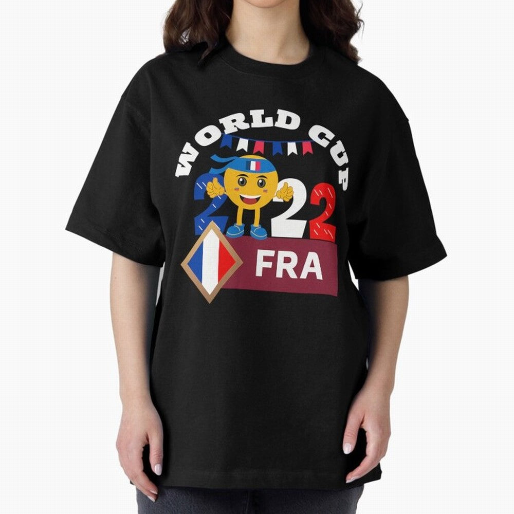 Fifa World Cup 2022. France 2022. Qatar 2022 Oversized T-Shirt Remember Iconic Moments from FIFA World Cup 2026 Connected to Neymar, Brazil Energy, Football History, Final Match Energy, Crowd Noise and Once in a Lifetime Moments; Great for Watch