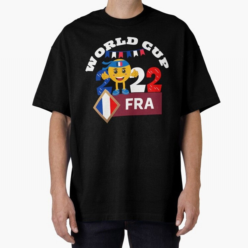 Fifa World Cup 2022. France 2022. Qatar 2022 Oversized T-Shirt Remember Iconic Moments from FIFA World Cup 2026 Connected to Neymar, Brazil Energy, Football History, Final Match Energy, Crowd Noise and Once in a Lifetime Moments; Great for Watch