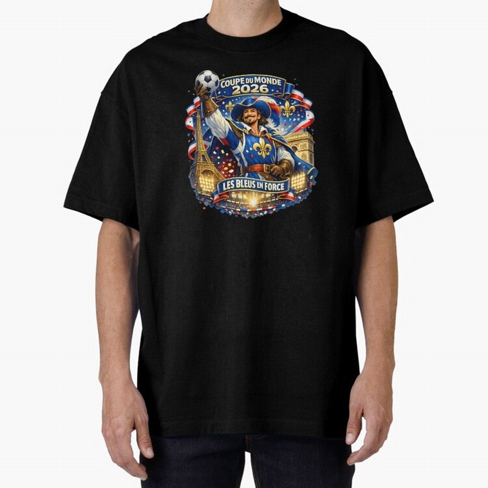 France World Cup 2026 Supporter Oversized T-Shirt Remember FIFA World Cup 2026 Group Stage Featuring Messi and Cristiano Ronaldo, Portugal Energy, Football Passion, Legendary Performances, Festival Vibes and Supporter Community; Perfect for Fans,