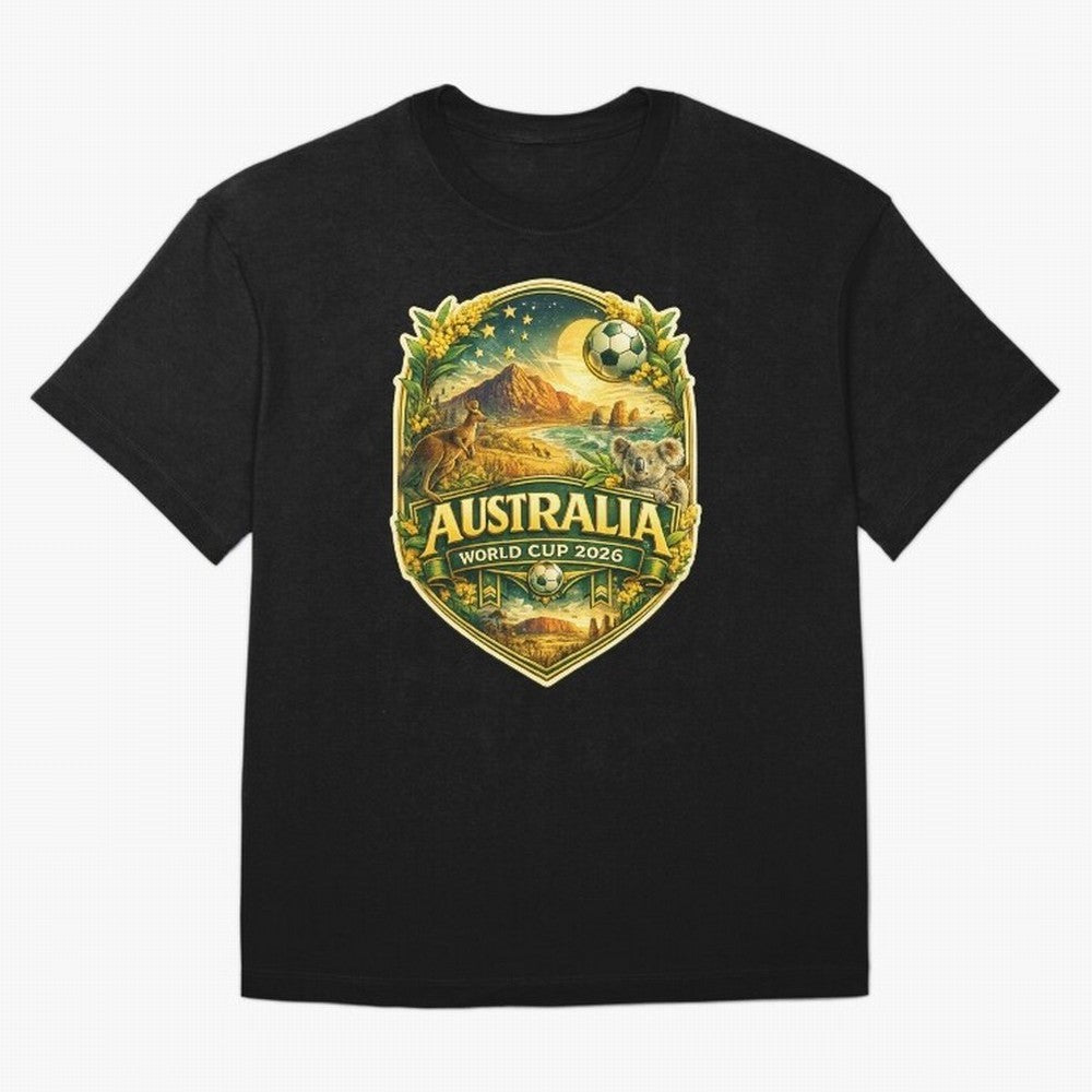 Australia FIFA World Cup 2026 Great Barrier Reef Outback Kangaroo Coast Oversized T-Shirt Upgrade FIFA World Cup 2026 Celebrating Neymar, France Energy, Game Day Rituals, Football Legends, Country Pride and the Road to the Final; Made for