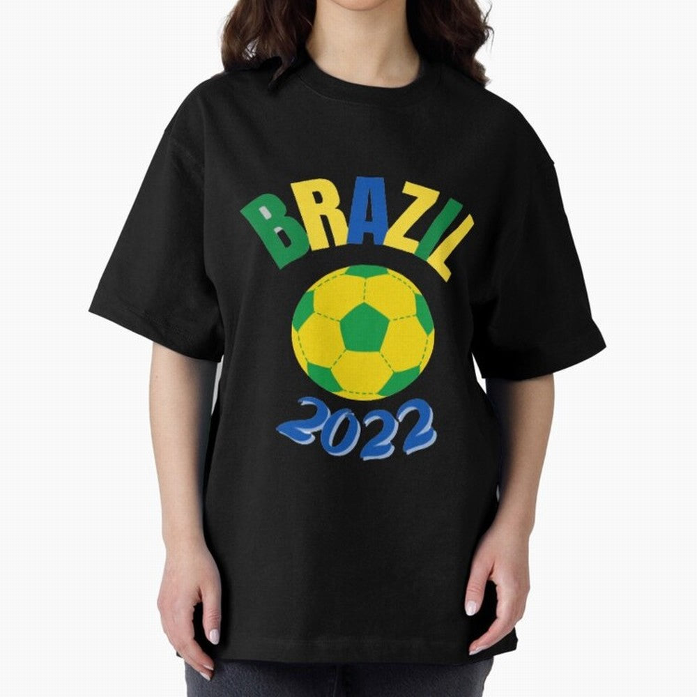Brazil FIFA world cup 2022 T shirt Oversized T-Shirt Cheer for the FIFA World Cup 2026 USA Canada Mexico Journey through CR7 Highlights, Germany Pride, Champion Mindset, Group Stage Buzz, Knockout Tension and Passionate Fan Culture; Great for