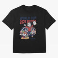 Soccer Mom ¡ª World Cup 2026 Edition V2 Oversized T-Shirt Represent Football Lovers during FIFA World Cup 2026 USA Canada Mexico for Fans of Mbappe and Brazil, Portugal and Argentina, Bringing Retro Football Energy, Iconic Rivalries, Trophy Chase