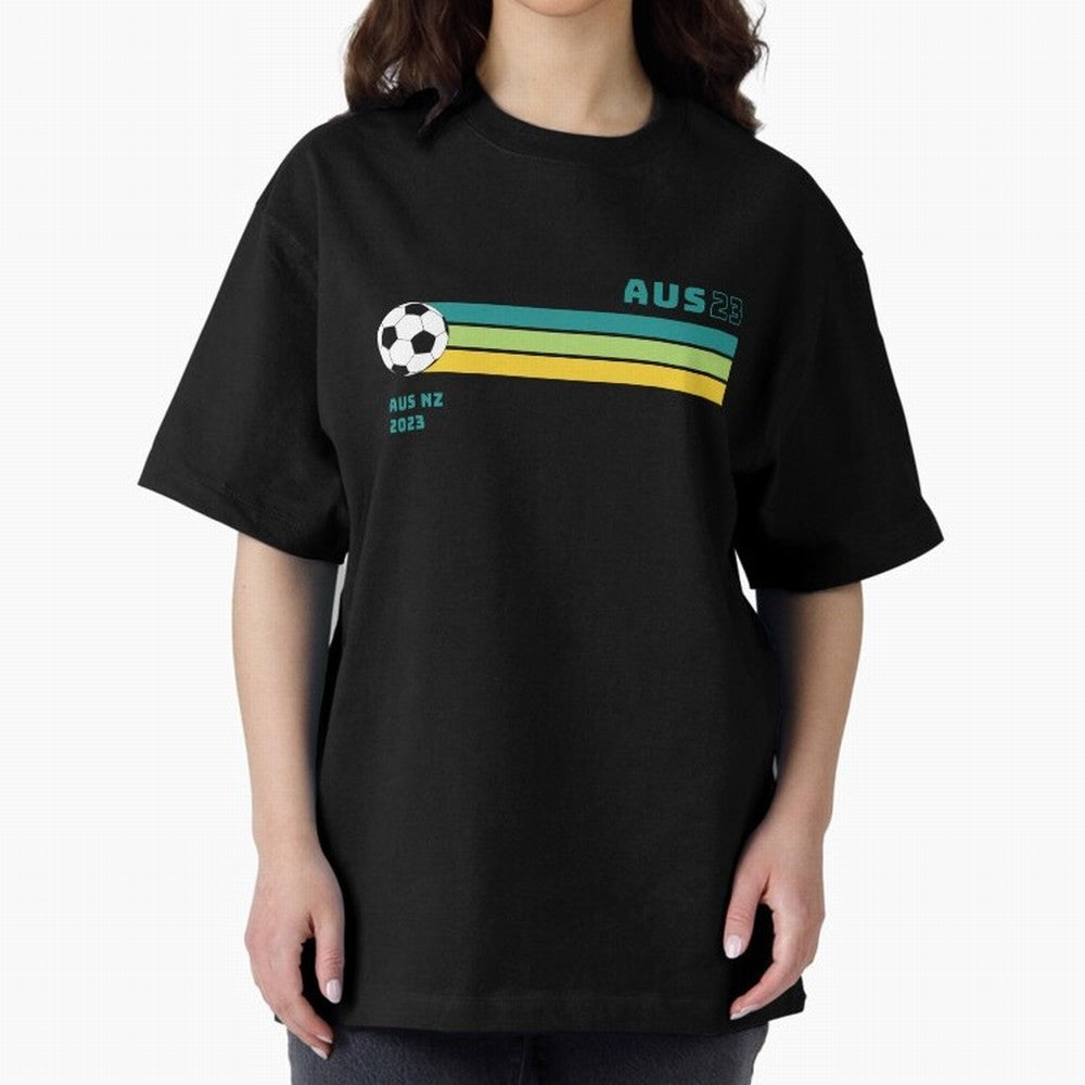 Australian Womens World Cup 2023 Oversized T-Shirt Celebrate Global Football Passion for FIFA World Cup 2026 Group Stage, Built around Mbappe and Neymar, Germany, Game Day Rituals, Football Legends, Country Pride and the Road to the Final; Created