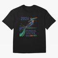 Triangular Goal Art 2026 Oversized T-Shirt Make Game Day About Match Day Hype around FIFA World Cup 2026, Messi, France and Portugal, Football Festival Excitement, Trophy Ambitions, Country Rivalries and Star Player Buzz; Made for Collectors Who