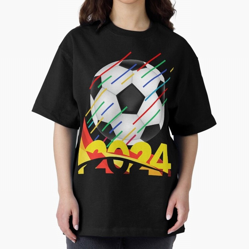 FOOTBALL 2024 Oversized T-Shirt Experience FIFA World Cup 2026 Celebrating Haaland, Spain Energy, Global Supporter Spirit, Legendary Goals, National Colors and Tournament Celebration; Great for Supporters Who Love Legendary Players, National Teams,
