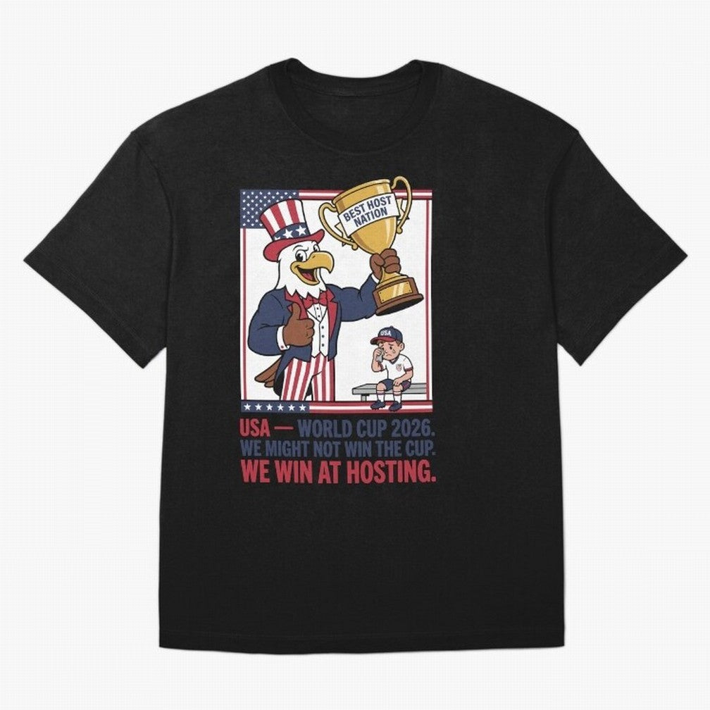 We Might Not Win the Cup We Win at Hosting V3 Oversized T-Shirt Celebrate the Biggest Stage of the FIFA World Cup 2026 USA Canada Mexico Journey through Haaland Highlights, Argentina and Brazil Pride, Championship Spirit, Famous Goals, Roaring