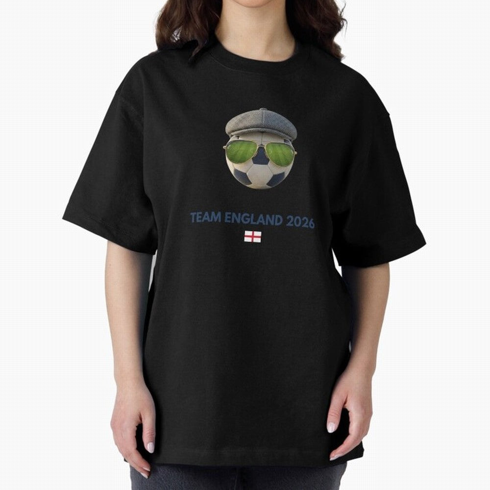 Football Fan Gear: Team England 2026 Oversized T-Shirt Show Match Day Excitement for the FIFA World Cup 2026 Journey through Haaland and Mbappe Highlights, Spain Pride, Stadium Chants, National Pride, Trophy Dreams and Unforgettable Football