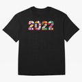 Flags of the 32 Teams that Played in Qatar in 2022 for Football Fans Oversized T-Shirt Make Every Match About Global Football Passion for FIFA World Cup 2026 Group Stage, Highlighting Mbappe and Neymar, Argentina and Brazil, Goal Celebration