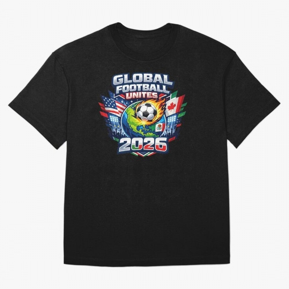 Global Football Unites 2026 USA Canada Mexico Oversized T-Shirt Stand Out with Spirit from Global Football Passion for FIFA World Cup 2026 USA Canada Mexico, Centered on Messi, CR7 and Mbappe, Netherlands, Classic Soccer Heritage, Championship
