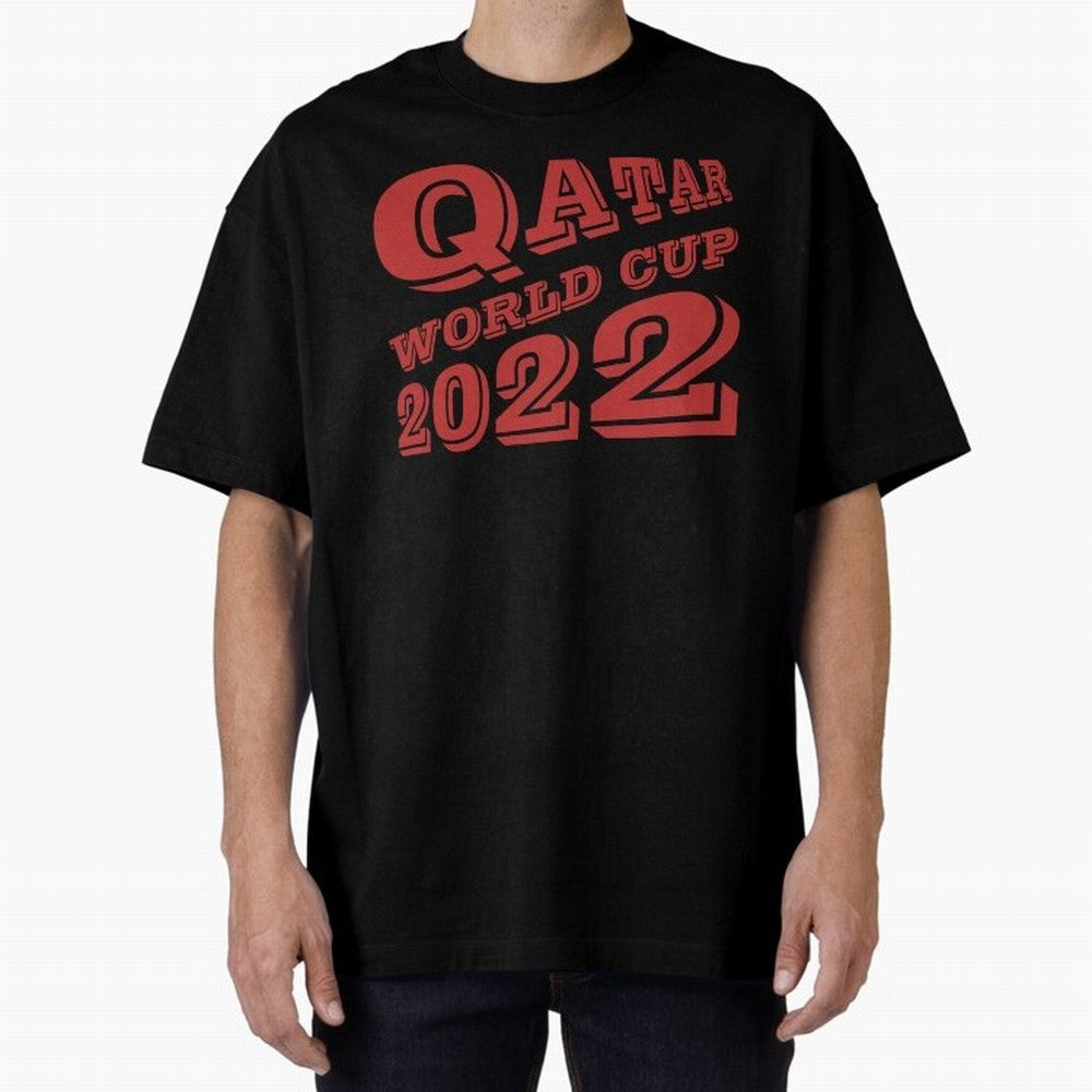 Qatar World Cup 2022 Oversized T-Shirt Make Memories around FIFA World Cup 2026 for Fans of Messi, Neymar and Mbappe and Spain and Netherlands, Bringing Global Supporter Spirit, Legendary Goals, National Colors and Tournament Celebration; Perfect
