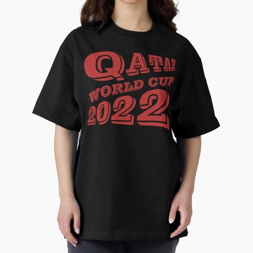 Qatar World Cup 2022 Oversized T-Shirt Make Memories around FIFA World Cup 2026 for Fans of Messi, Neymar and Mbappe and Spain and Netherlands, Bringing Global Supporter Spirit, Legendary Goals, National Colors and Tournament Celebration; Perfect