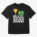 Brazil Soccer Team Fan Football Brazilian Flag 2022 T-Shirt - Brazil T shirt Soccer - Brazil Flag Vintage - Brazilian Oversized T-Shirt Bring a Champion Mindset to FIFA World Cup 2026 Group Stage Spirit, Capturing Spain, Cristiano Ronaldo, Haaland