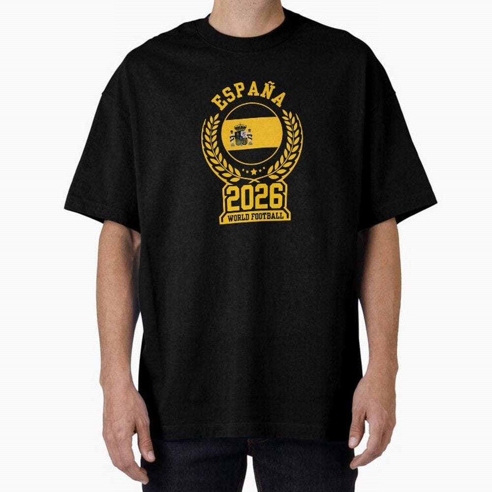 Spain World Football 2026 T-Shirt_87604013 Oversized T-Shirt Bring World Football Passion into the FIFA World Cup 2026 Journey through Haaland Highlights, Netherlands Pride, Goal Celebration Energy, Supporter Heritage, Football Icons and Worldwide