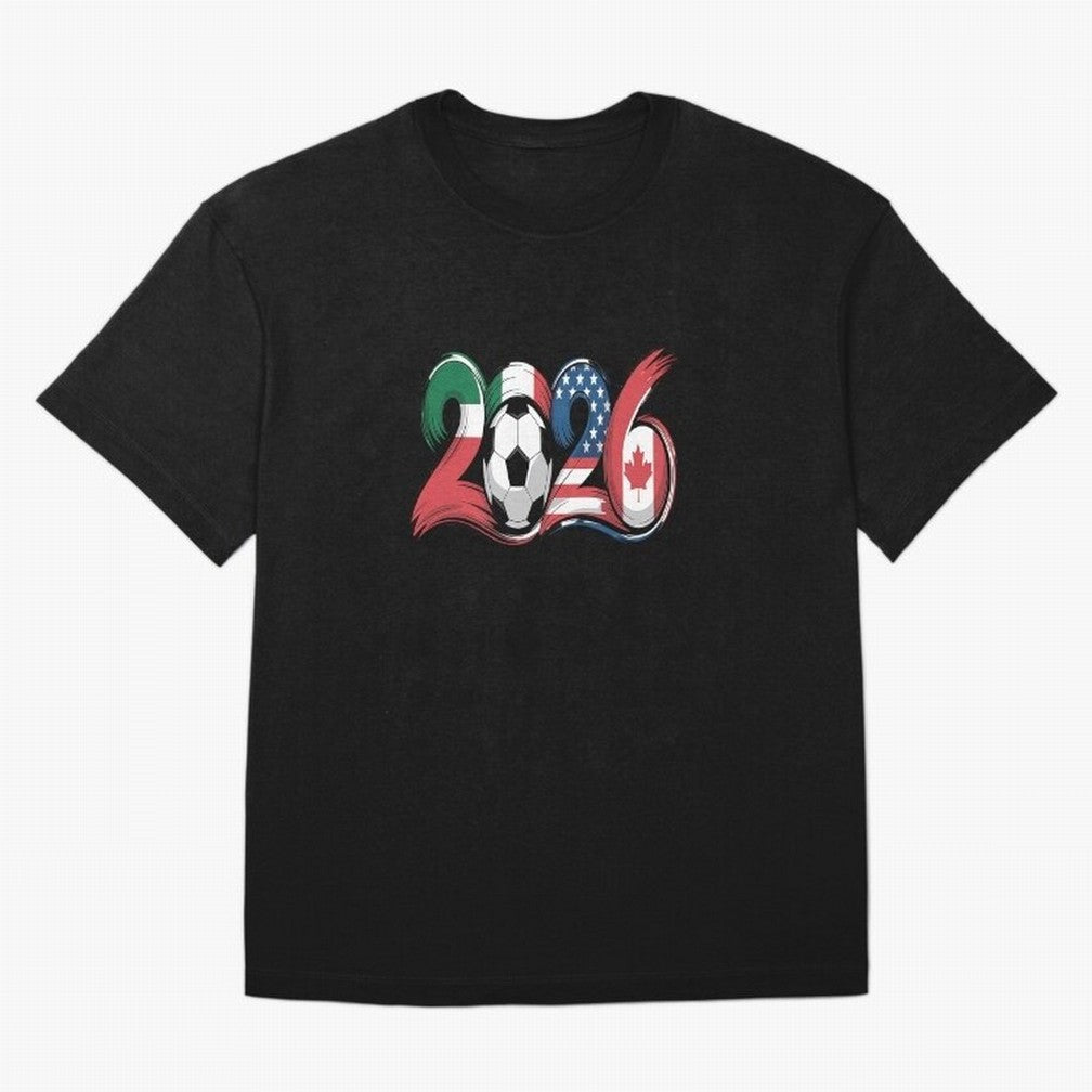 2026 Soccer Play Game Year Players Oversized T-Shirt Mark Match Day Hype around FIFA World Cup 2026 Group Stage, Neymar, Netherlands, Championship Spirit, Famous Goals, Roaring Crowds and International Football Unity; Great for Supporters Who Love