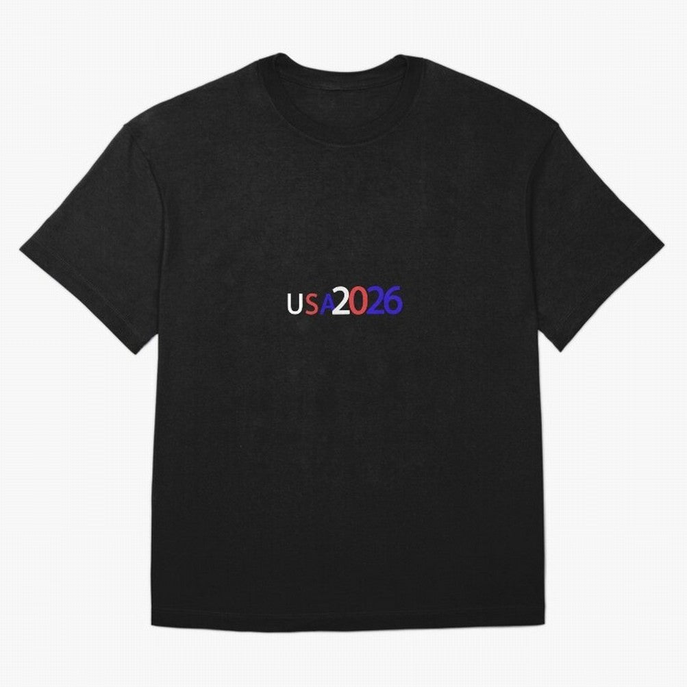 USA 2026 Oversized T-Shirt Celebrate National Team Dreams in FIFA World Cup 2026 USA Canada Mexico for Fans of Mbappe and Brazil, Portugal and Argentina, Bringing Stadium Chants, National Pride, Trophy Dreams and Unforgettable Football Memories;