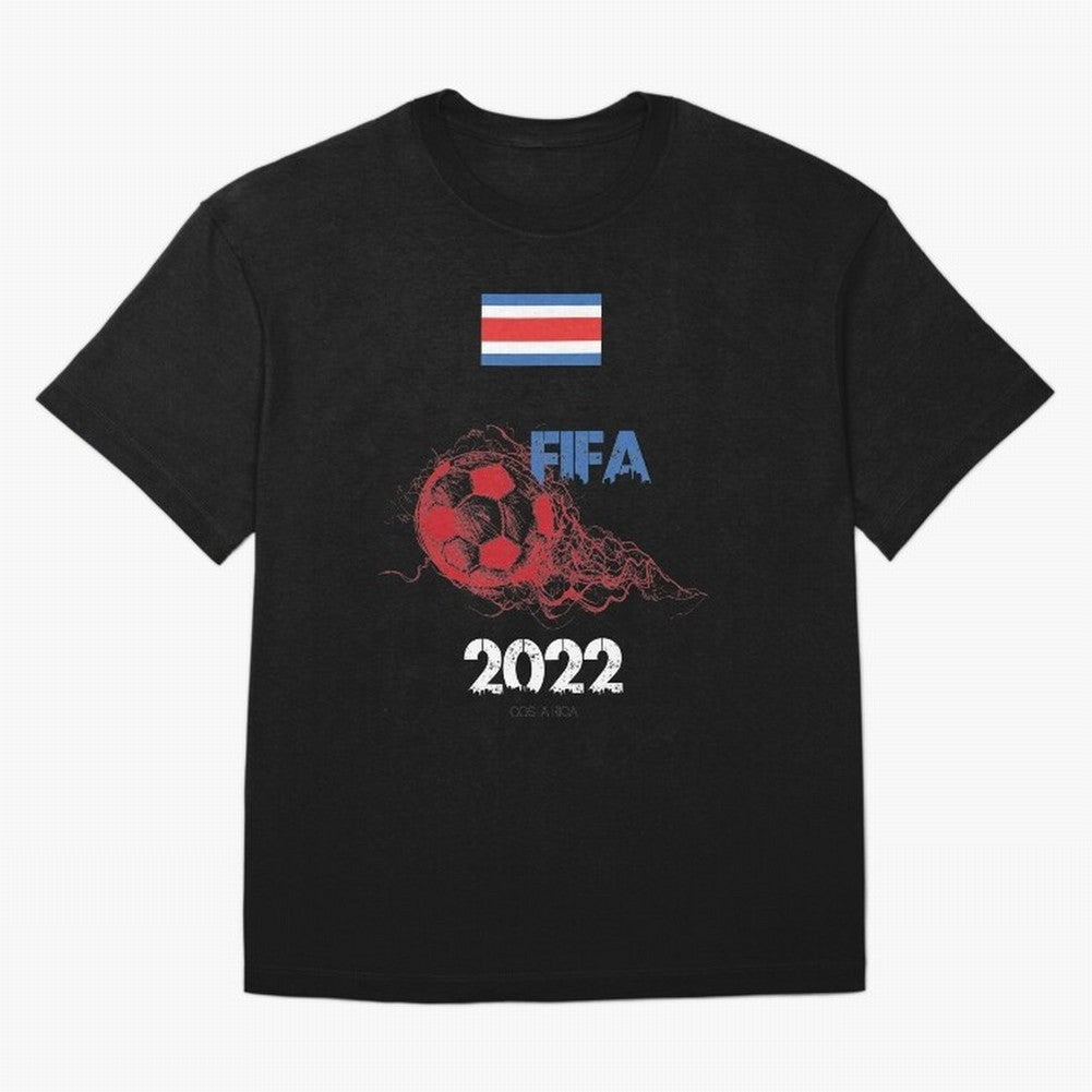 World Cup Qatar 2022 Costa Rica Oversized T-Shirt Capture FIFA World Cup 2026 USA Canada Mexico Connected to CR7 and Messi, Brazil, Portugal and Argentina Energy, Champion Mindset, Group Stage Buzz, Knockout Tension and Passionate Fan Culture;