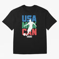 2026 World Cup USA, CAN, MEX Oversized T-Shirt Stand Proud for FIFA World Cup 2026 Group Stage Centered on Messi and Cristiano Ronaldo, England, France and Netherlands Energy, Retro Football Energy, Iconic Rivalries, Trophy Chase Drama and Stadium