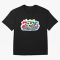 Football Without Borders 2026 Artistic Logo Oversized T-Shirt Celebrate Classic Football Spirit in Match Day Hype around FIFA World Cup 2026, Messi and Cristiano Ronaldo, Argentina and Brazil, Football History, Final Match Energy, Crowd Noise and
