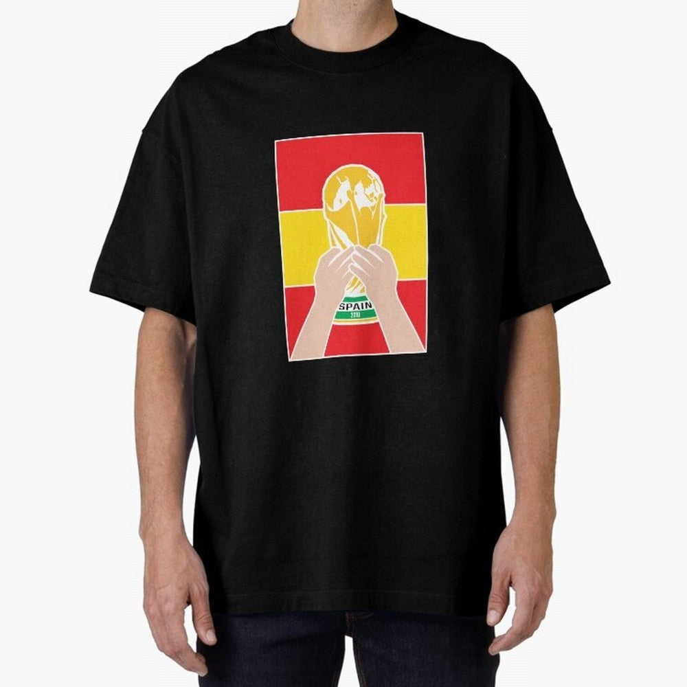 Champion Spain 2010 Oversized T-Shirt Bring International Match Energy to Match Day Hype around FIFA World Cup 2026, Haaland and Mbappe, Spain and Netherlands, Stadium Chants, National Pride, Trophy Dreams and Unforgettable Football Memories; Ideal