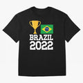 Brazil Soccer Team Fan Football Brazilian Flag 2022 T-Shirt - Brazil T shirt Soccer - Brazil Flag Vintage - Brazilian Oversized T-Shirt Unlock Match Day Hype around FIFA World Cup 2026 USA Canada Mexico, Mbappe, Argentina, France and Brazil, Match