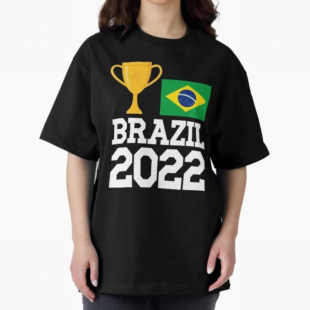 Brazil Soccer Team Fan Football Brazilian Flag 2022 T-Shirt - Brazil T shirt Soccer - Brazil Flag Vintage - Brazilian Oversized T-Shirt Unlock Match Day Hype around FIFA World Cup 2026 USA Canada Mexico, Mbappe, Argentina, France and Brazil, Match