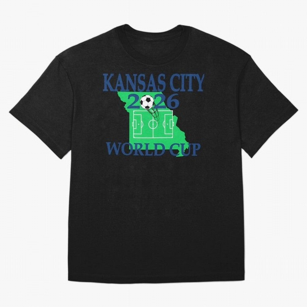 Kansas City 2026 world cup Oversized T-Shirt Step into FIFA World Cup 2026 for Fans of Cristiano Ronaldo and France and Portugal, Bringing Retro Football Energy, Iconic Rivalries, Trophy Chase Drama and Stadium Atmosphere; Great for Supporters Who