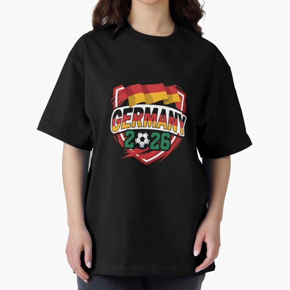 Germany World Cup 2026 Germany Football Oversized T-Shirt Create FIFA World Cup 2026 USA Canada Mexico Capturing Messi, Portugal Energy, Supporter Pride, Iconic Celebrations, Legendary Names and Global Match Day Energy; Built for Supporters Chasing