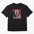 United 2026 World Cup - Canada, Mexico, USA Flags T-Shirt_83138002 Oversized T-Shirt Step into FIFA World Cup 2026 Made for Neymar, Haaland and Cristiano Ronaldo, Portugal Energy, Stadium Memories, Football Loyalty, International Chants and