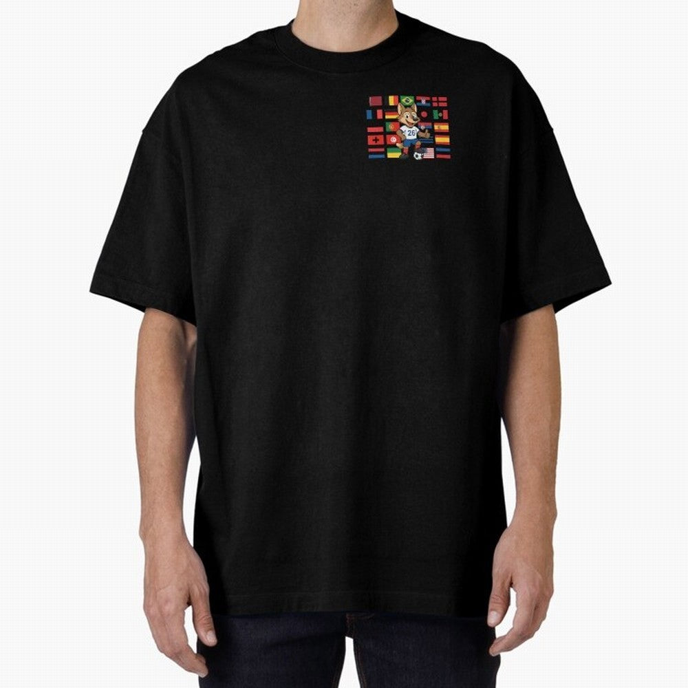 Copa Mundial de F¨²tbol Oversized T-Shirt Show Your Tournament Heart for FIFA World Cup 2026 Group Stage for Fans of Messi, CR7 and Mbappe and Argentina, Bringing Tournament Hype, Historic Matchups, Family Viewing Parties and Global Sports Pride;
