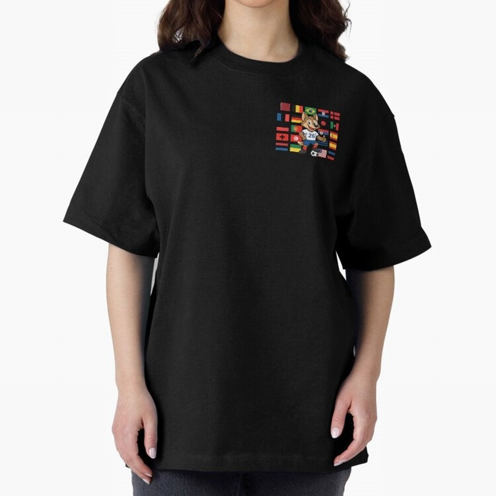 Copa Mundial de F¨²tbol Oversized T-Shirt Show Your Tournament Heart for FIFA World Cup 2026 Group Stage for Fans of Messi, CR7 and Mbappe and Argentina, Bringing Tournament Hype, Historic Matchups, Family Viewing Parties and Global Sports Pride;