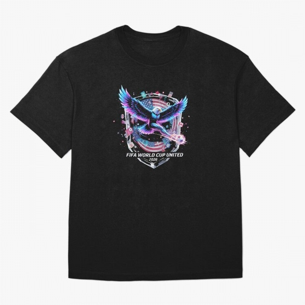 FIFA World Cup 2026 United Eagle Soccer Art T-Shirt_86867742 Oversized T-Shirt Relive the Noise and Pride of FIFA World Cup 2026 Inspired by Haaland, Portugal, Spain and Germany Energy, Game Day Rituals, Football Legends, Country Pride and the Road