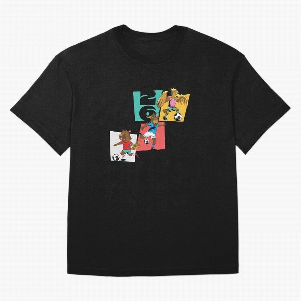 North America Mascots 2 T-Shirt_83568192 Oversized T-Shirt Celebrate Supporters United by FIFA World Cup 2026 USA Canada Mexico Spirit, Filled with England, France and Netherlands, Cristiano Ronaldo, Worldwide Fan Energy, Dramatic Goals, Stadium