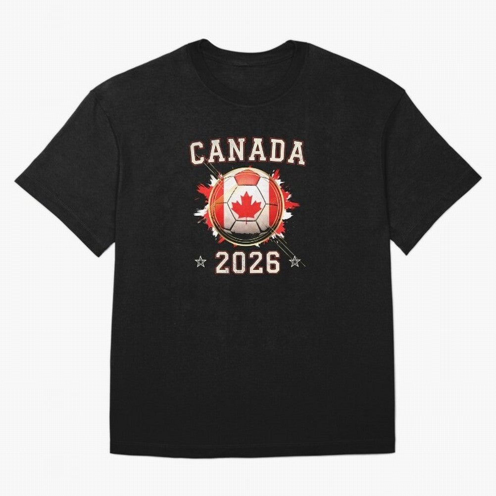 Front Print Canada Soccer World Cup 2026 - Canadian Fan Gift T-Shirt_84561562 Oversized T-Shirt Enjoy the Biggest Football Party of the FIFA World Cup 2026 Journey through CR7 Highlights, England Pride, Stadium Chants, National Pride, Trophy Dreams