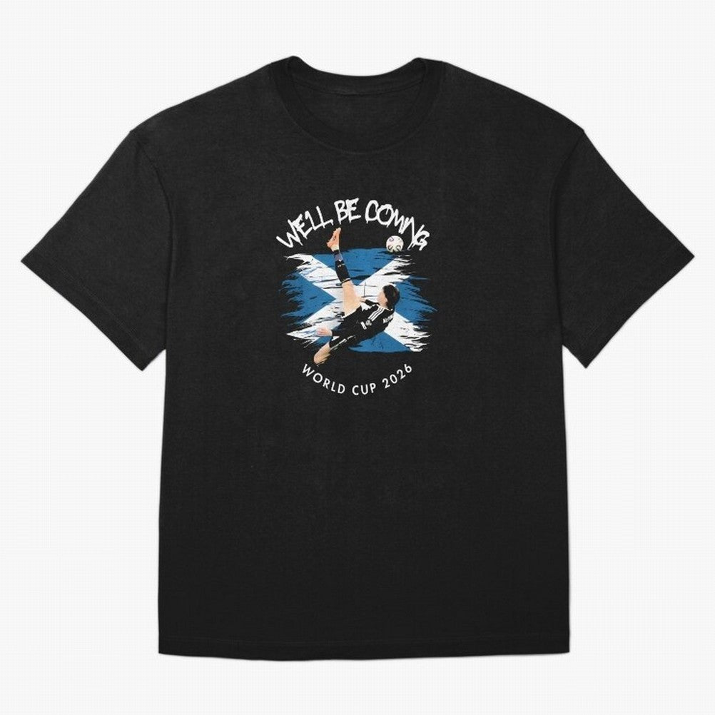 We'll be coming 2026 - Scotland World Cup 2026 ¨C Tartan Army Returns T-Shirt_83870657 Oversized T-Shirt Honor Football Greatness during Global Football Passion for FIFA World Cup 2026 Group Stage, Capturing Mbappe, France and Portugal, Global