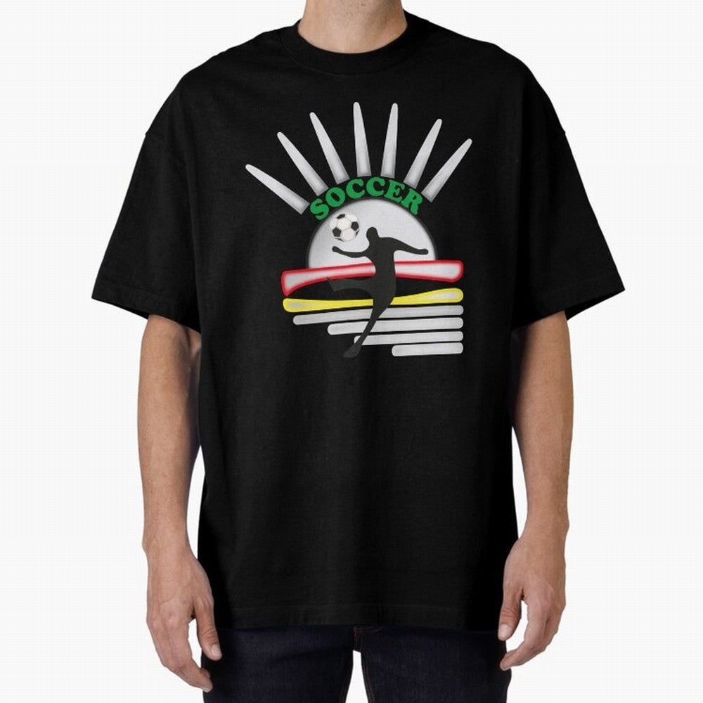 Football player football sun Oversized T-Shirt Wear the Spirit of Match Day Hype around FIFA World Cup 2026 Group Stage, Messi and Cristiano Ronaldo, Portugal, Spain and Germany, Football Passion, Legendary Performances, Festival Vibes and