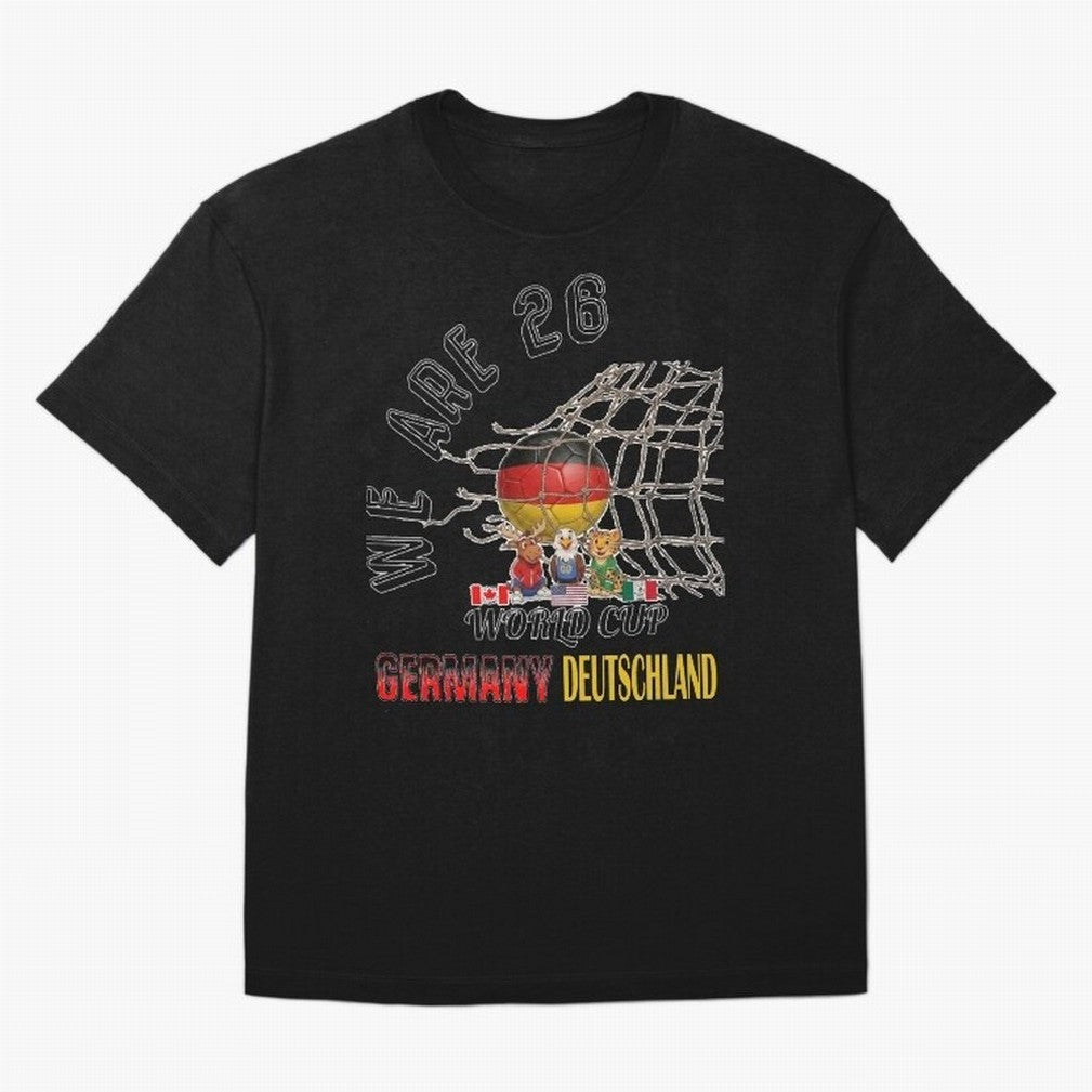 World cup 26 - Germany Oversized T-Shirt Celebrate the Biggest Stage of the FIFA World Cup 2026 Journey through Messi, CR7 and Mbappe Highlights, England and Germany Pride, Match Day Excitement, Supporter Culture, Golden Goals and Global Football