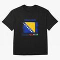BOSNIA WORLD CUP 2026 Oversized T-Shirt Share the Excitement of Match Day Hype around FIFA World Cup 2026 Group Stage, Cristiano Ronaldo, Argentina and Brazil, Retro Football Energy, Iconic Rivalries, Trophy Chase Drama and Stadium Atmosphere;