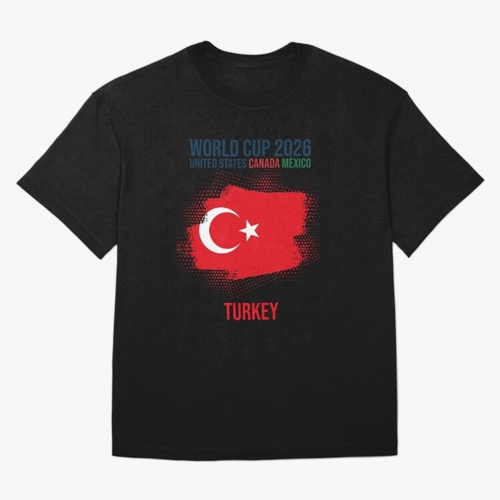 TURKEY WORLD CUP 2026 Oversized T-Shirt Bring Bold Fan Energy to FIFA World Cup 2026 USA Canada Mexico with Messi and Cristiano Ronaldo, Portugal Energy, Football Passion, Legendary Performances, Festival Vibes and Supporter Community; Ideal for