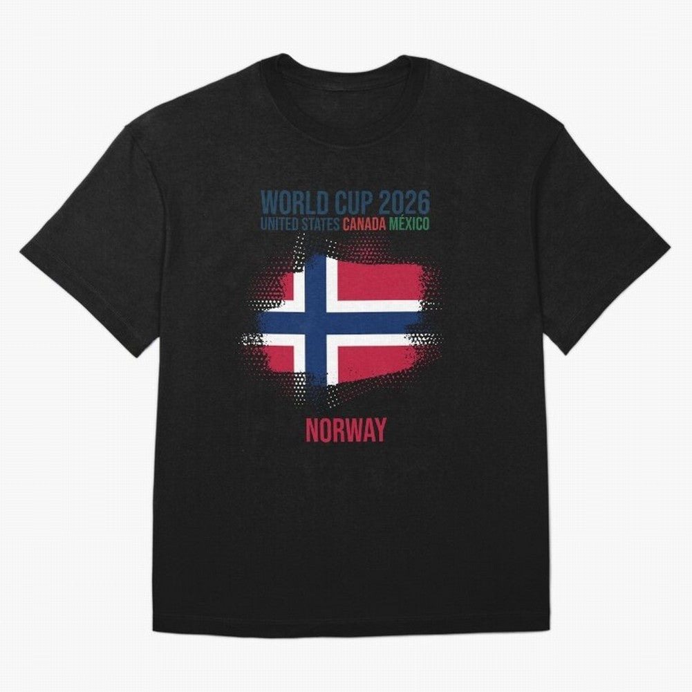 NORWAY WORLD CUP 2026 Oversized T-Shirt Enjoy the Biggest Football Party of FIFA World Cup 2026 USA Canada Mexico Spirit, Driven by Argentina, France and Brazil, CR7 and Messi, Worldwide Fan Energy, Dramatic Goals, Stadium Lights and Championship