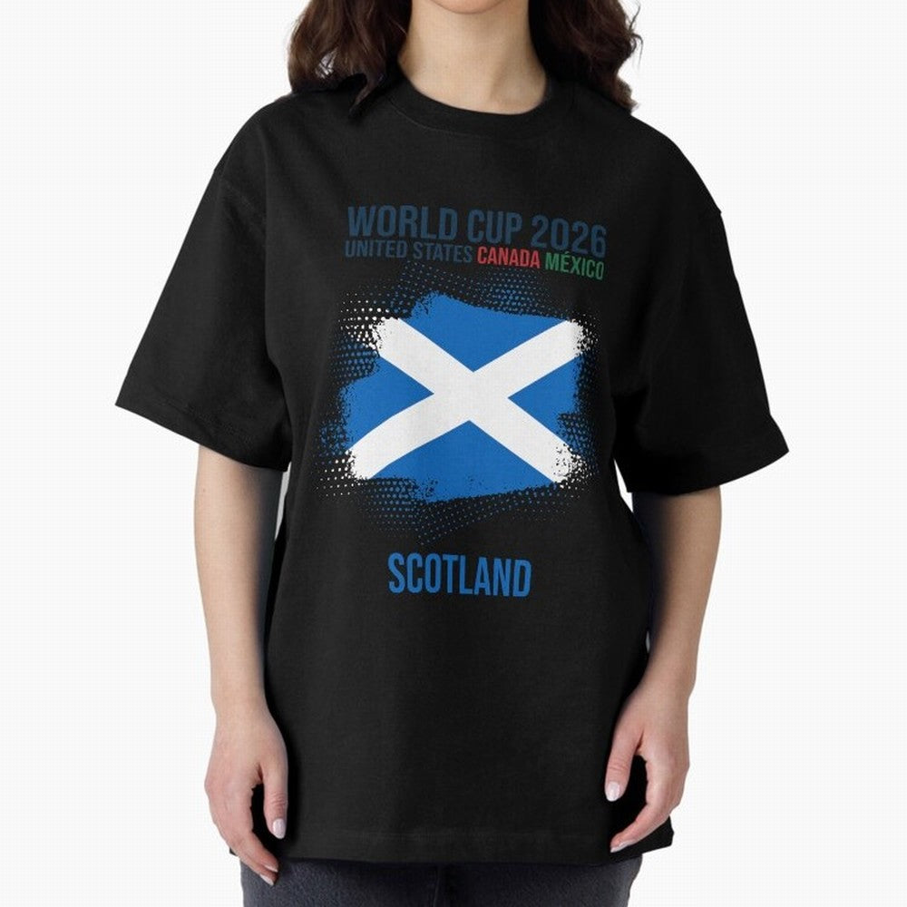 SCOTLAND WORLD CUP 2026 Oversized T-Shirt Bring Champion Energy into the FIFA World Cup 2026 Group Stage Journey through Haaland and Mbappe Highlights, Brazil, Portugal and Argentina Pride, Stadium Memories, Football Loyalty, International Chants