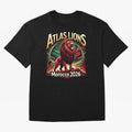 Morocco Football - World Cup 2026 Oversized T-Shirt Share the FIFA World Cup 2026 Group Stage Journey through Mbappe and Neymar Highlights, France and Portugal Pride, Sports Nostalgia, International Competition, Famous Players and Unforgettable