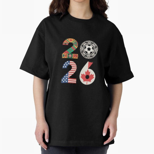 2026 Football Countries Design ¨C USA, Canada & Mexico Inspired Art Oversized T-Shirt Feel Global Football Passion for FIFA World Cup 2026, Featuring CR7, France and Portugal, Stadium Chants, National Pride, Trophy Dreams and Unforgettable Football