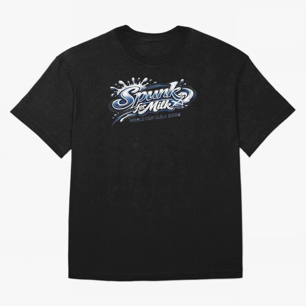 Spunk for Milk Oversized T-Shirt Turn Up for Match Day Hype around FIFA World Cup 2026, Messi, Neymar and Mbappe, France and Portugal, Football Passion, Legendary Performances, Festival Vibes and Supporter Community; Made for Collectors Who Enjoy